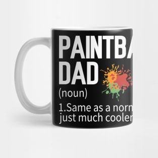 Funny Paintball Dad Definition Paintballing Mug